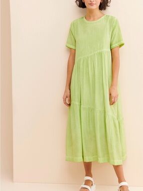 CAARA Cassina Tiered Midi Dress